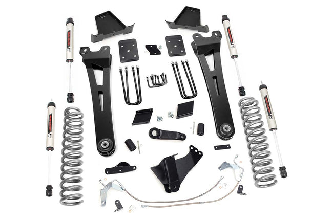 Rough Country 6 Inch Ford Radius Arm Suspension Lift Kit Overload Springsw/V2 Shocks 15-16 F-250