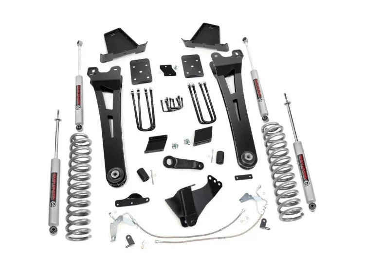 Rough Country 6 Inch Ford Radius Arm Suspension Lift Kit 15-16 F-250 No Overloads