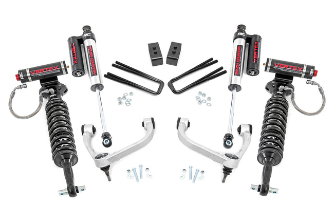 Rough Country 3.0 Inch Ford Bolt-On Arm Lift Kit w/ Vertex For 14-20 F-150 4WD