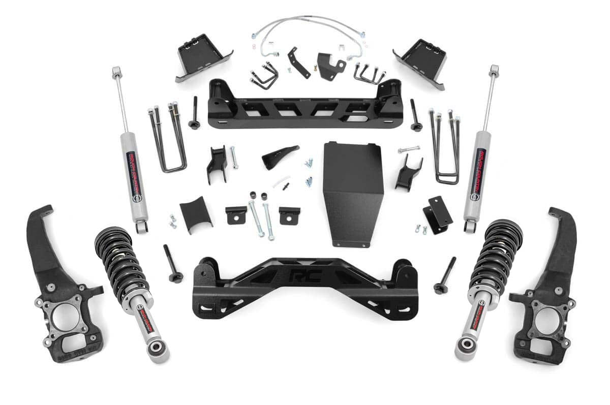 Rough Country 6 Inch Suspension Lift Kit N3 Struts & N3 Shocks 04-08 F-150 4WD