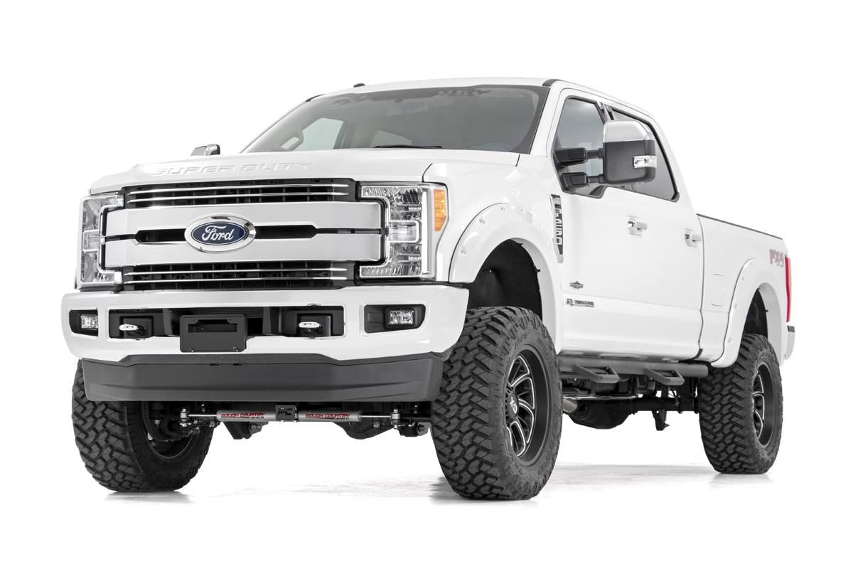 Rough Country 4.5 Inch Suspension Lift Kit w/Front Drive Shaft Vertex 17-19 F-250 4WD Diesel