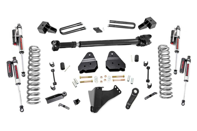 Rough Country 4.5 Inch Inch Ford Suspension Lift Kit w/ Vertex Shocks and Front Driveshaft 17-20 F-350 4WD Diesel Dually