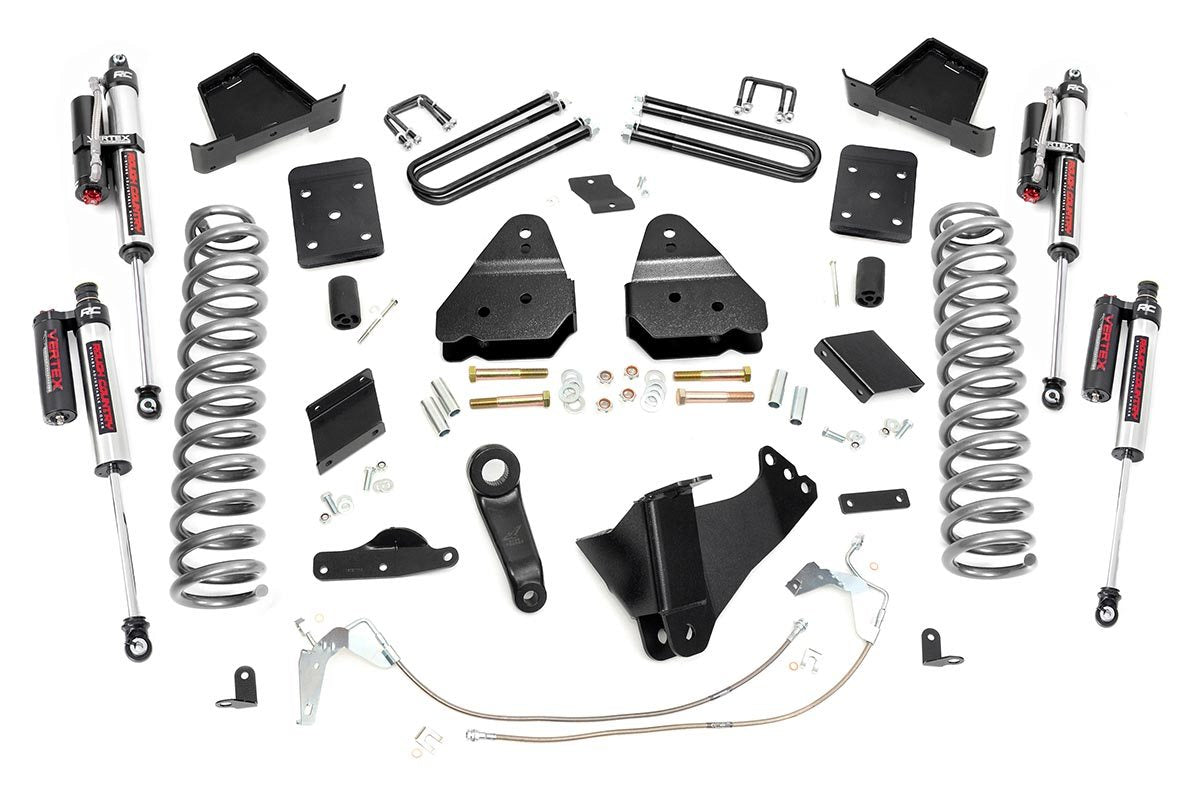 Rough Country 6 Inch Suspension Lift Kit Vertex 11-14 F-250 4WD Diesel Overloads