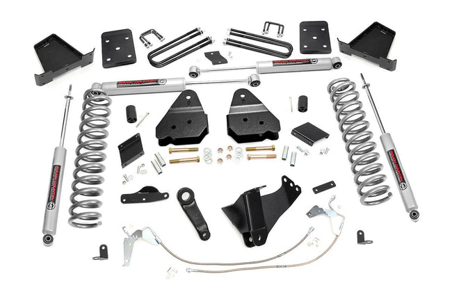 Rough Country 6 Inch Suspension Lift Kit 11-14 F-250 4WD Gas Overloads
