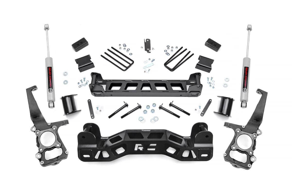 Rough Country 4 Inch Suspension Lift Kit w/N3 Shocks 09-10 F-150