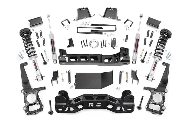 Rough Country 6 Inch Suspension Lift Kit N3 Lifted Struts 2014 F-150 4WD