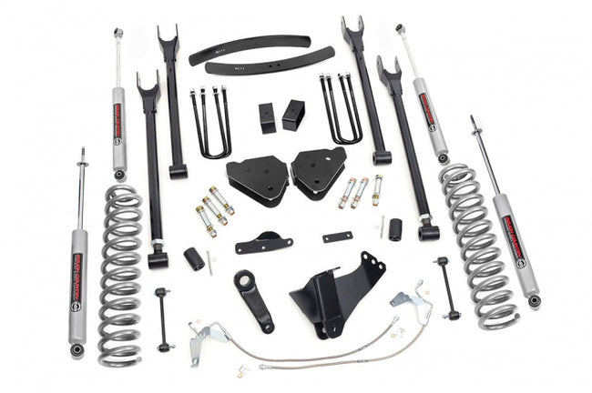 Rough Country 6 Inch Ford 4-Link Suspension Lift Kit Diesel 02-10 F-250/F-350 Super Duty