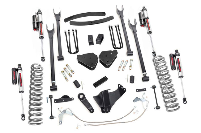 Rough Country Ford F-250/F-350 6 Inch 4-Link Suspension Lift Kit For 08-10 Ford F-250/F-350 Diesel 4WD