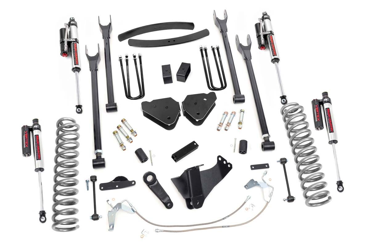 Rough Country Ford F-250/F-350 6 Inch 4-Link Suspension Lift Kit For 08-10 Ford F-250/F-350 Gas 4WD