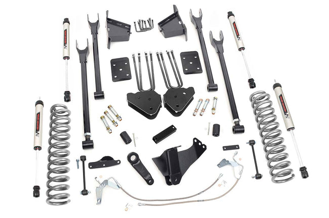 Rough Country 8 Inch Suspension Lift Kit 4-Link w/V2 Shocks 08-10 F-250/350 4WD