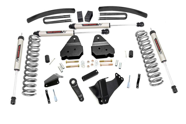 Rough Country 6 Inch Suspension Lift Kit 05-07 F-250 4WD-Gas-V2 Monotube