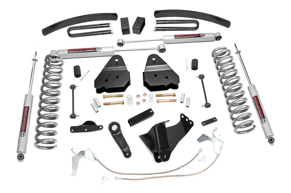 Rough Country 6 Inch Suspension Lift Kit Gas 08-10 F-250/F-350 Super Duty