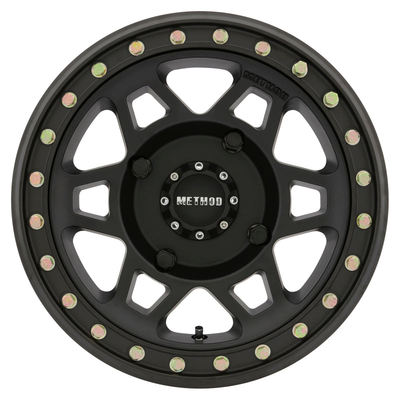 Method MR405 UTV Beadlock 15x7 5+2 38mm Offset 4x156 132mm CB Matte Black Wheel