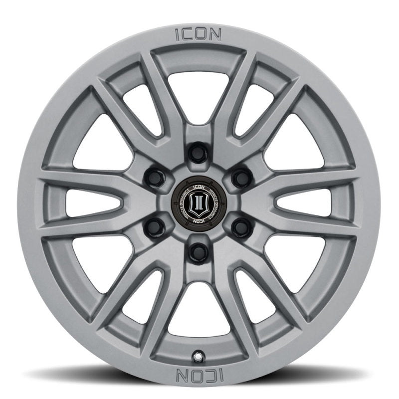 ICON Vector 6 17x8.5 6x5.5 25mm Offset 5.75in BS 95.1mm Bore Titanium Wheel