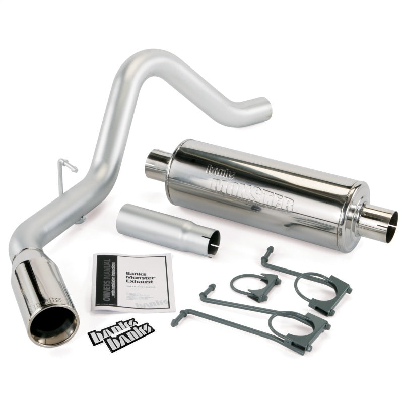 Banks Power 05-06 Ford 5.4/6.8L S/D Trk Monster Exhaust System - SS Single Exhaust w/ Chrome Tip