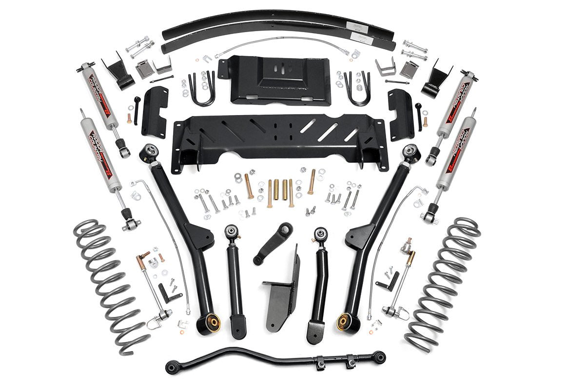 Rough Country 4.5 Inch Jeep Long Arm Suspension Lift Kit 84-01 XJ Cherokee-2.5L/4.0L/NP242