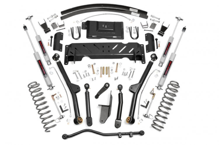 Rough Country 4.5 Inch Jeep Long Arm Suspension Lift System 84-01 XJ Cherokee-2.5L/4.0L/NP242