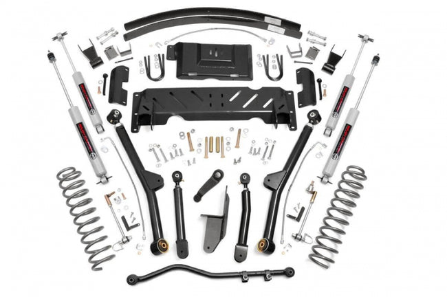 Rough Country 4.5 Inch Jeep Long Arm Suspension Lift System 84-01 XJ Cherokee-2.5L/4.0L/NP242