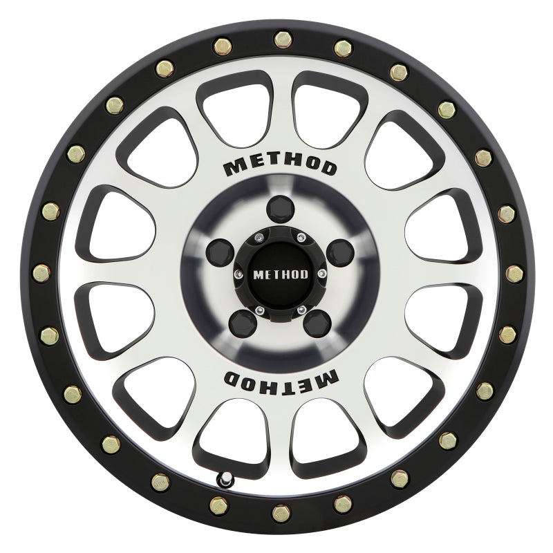 Method MR305 NV 18x9 +25mm Offset 5x150 116.5mm CB Machined Black Street Loc Wheel