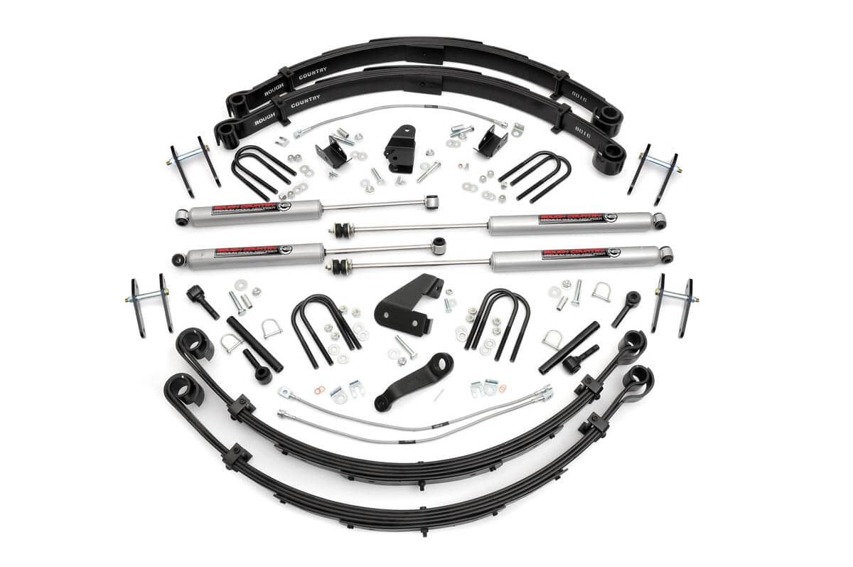 Rough Country 6 Inch Jeep Suspension Lift Kit Manual Steering 87-95 Wrangler YJ
