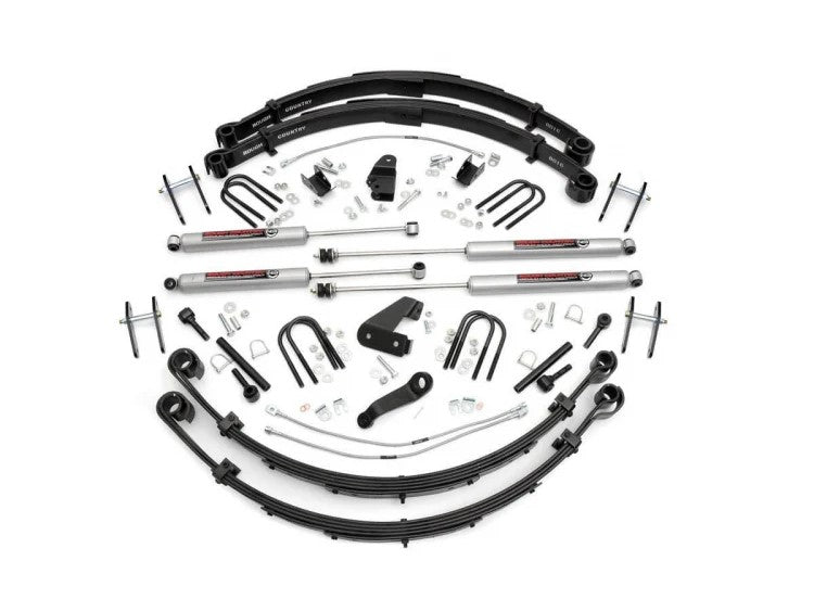 Rough Country 6 Inch Jeep Suspension Lift Kit Power Steering 87-95 Wrangler YJ