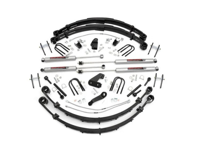 Rough Country 6 Inch Jeep Suspension Lift Kit Power Steering 87-95 Wrangler YJ