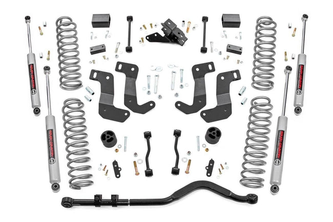 Rough Country 3.5 Inch Jeep Suspension Lift Kit Control Arm Drop 18-20 Wrangler JL-2 Door