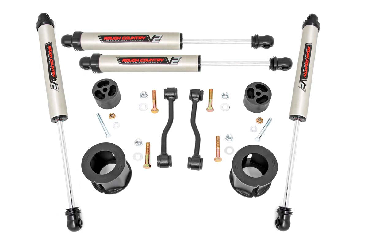 Rough Country 2.5 Inch Jeep Suspension Lift Kit w/V2 Shocks 20 Gladiator