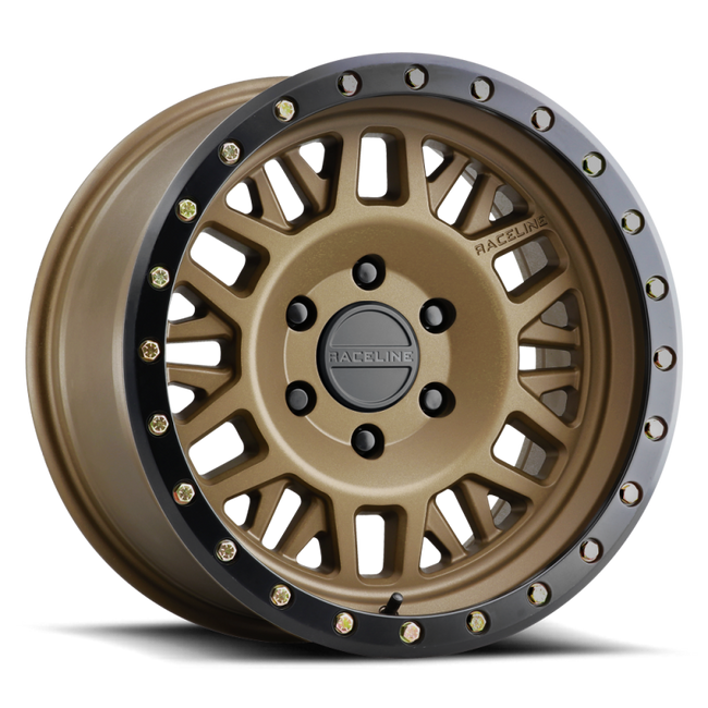 Raceline 951BZ Ryno 17x9in 5x139.7 BP -12mm Offset 106.5mm Bore - Bronze Wheel