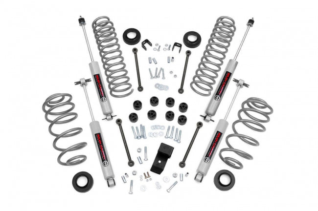 Rough Country 3.25 Inch Jeep Suspension Lift Kit 4 Cyl 97-02 4WD Jeep Wrangler TJ