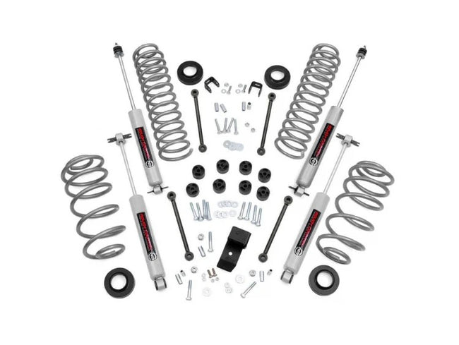 Rough Country 3.25 Inch Jeep Suspension Lift Kit 6 Cyl 04-06 Wrangler TJ Unlimited