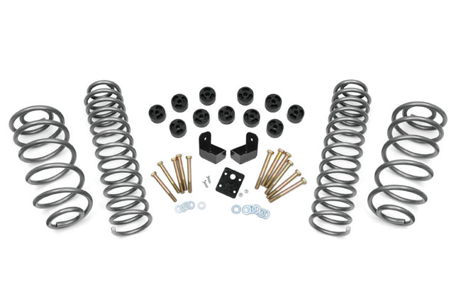 Rough Country 3.75 Inch Jeep Combo Lift Kit No Shocks 6 Cyl 97-06 Wrangler TJ