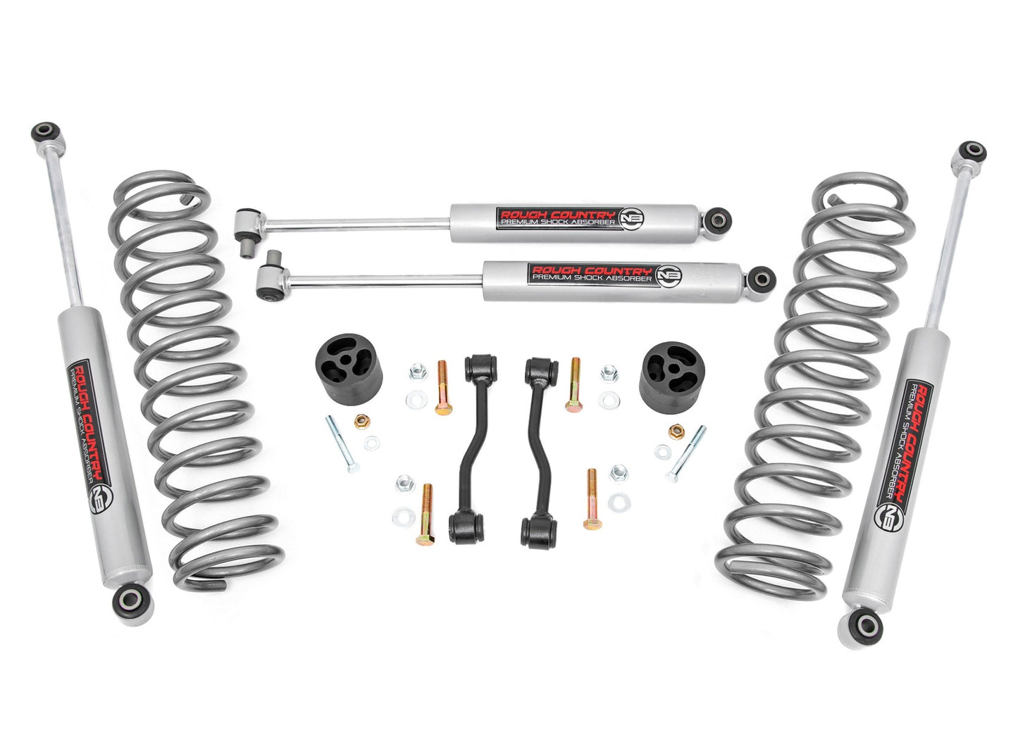 Rough Country 2.5 Inch Jeep Suspension Lift Kit Springs For 20-21 JT Gladiator