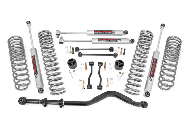 Rough Country Jeep Gladiator 3.5 Inch Jeep Suspension Lift Kit Coil Springs N3 Shocks For 20-Pres Jeep Gladiator