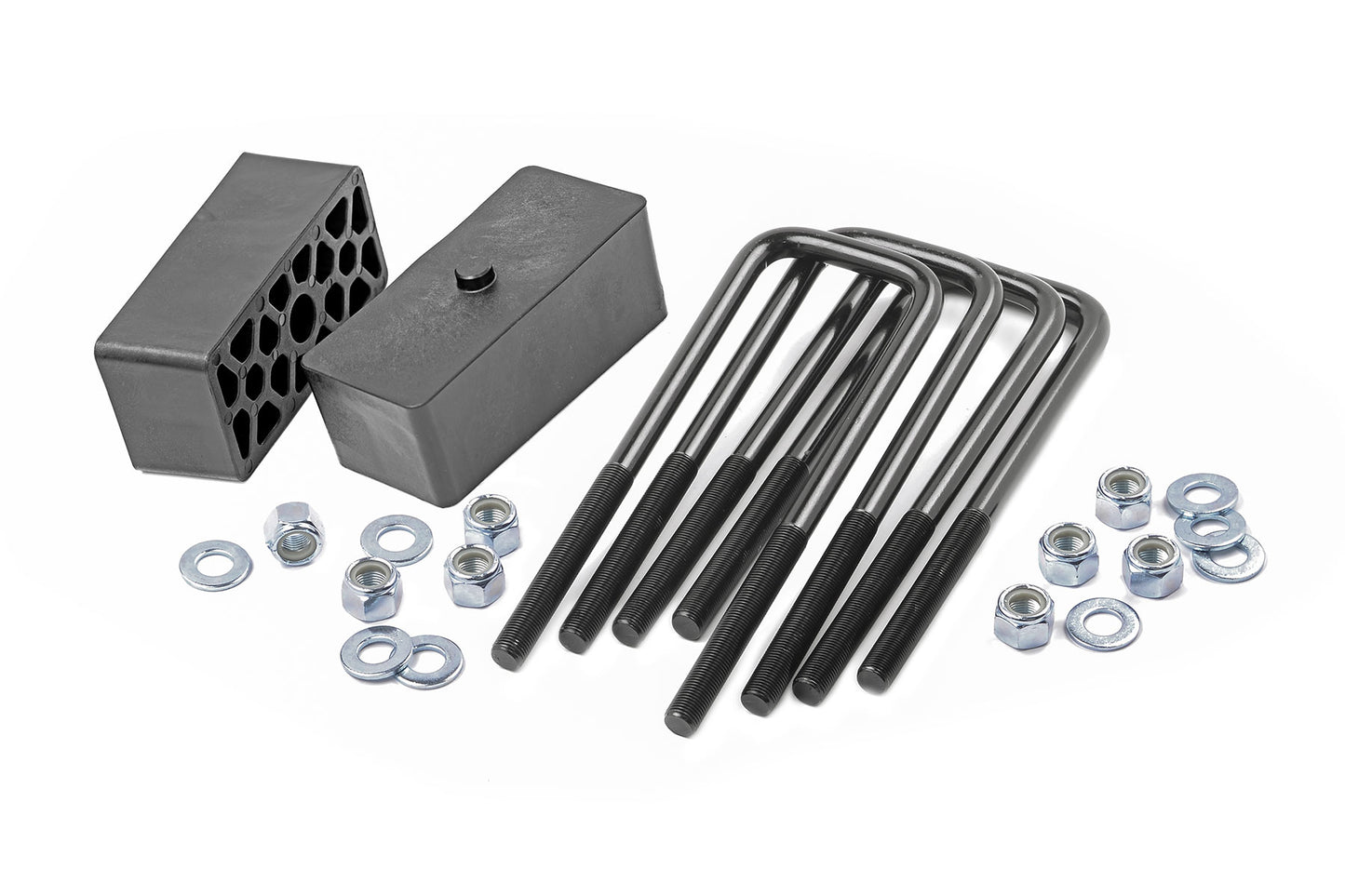 Rough Country 2 Inch Block and U-Bolt Kit 99-22 Chevy/GMC 1500