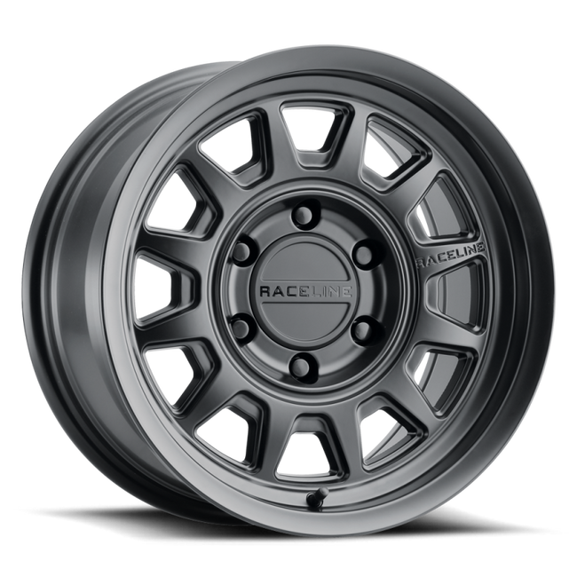 Raceline 952B Aero 17x9in 6x139.7 BP -12mm Offset 106.1mm Bore - Satin Black Wheel