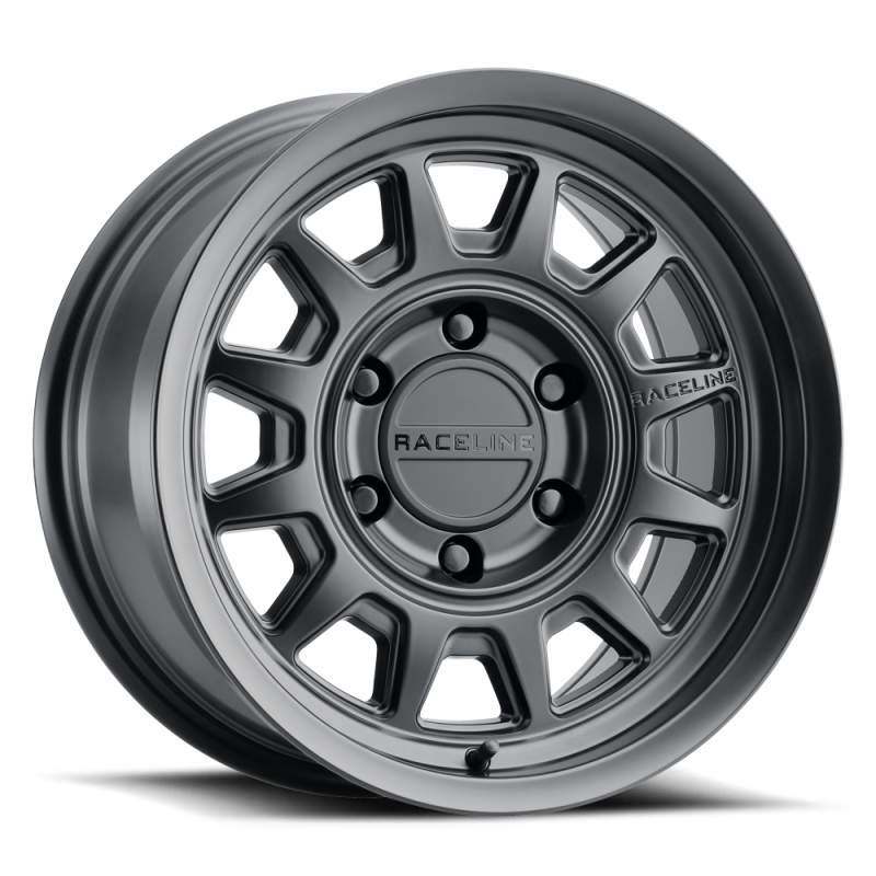 Raceline 952B Aero 16x8in 6x114.3 BP -6mm Offset 66.1mm Bore - Satin Black Wheel