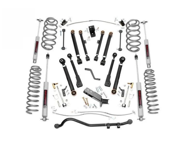 Rough Country 4 Inch Jeep X-Series Suspension Lift Kit 97-06 Wrangler TJ