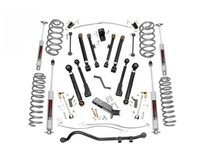 Rough Country 4 Inch Jeep X-Series Suspension Lift Kit 97-06 Wrangler TJ