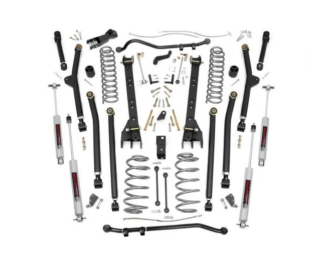 Rough Country 4 Inch Jeep Long Arm Suspension Lift Kit 97-06 Wrangler TJ