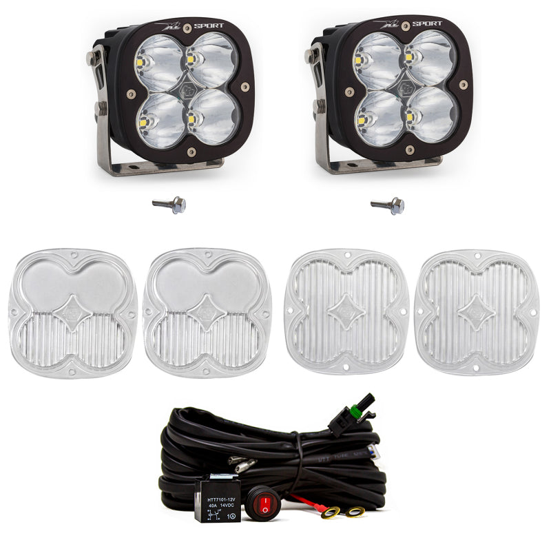 Baja Designs 2021+ Ford Bronco A Pillar Light Kit XL Sport Spot With Toggle Switch