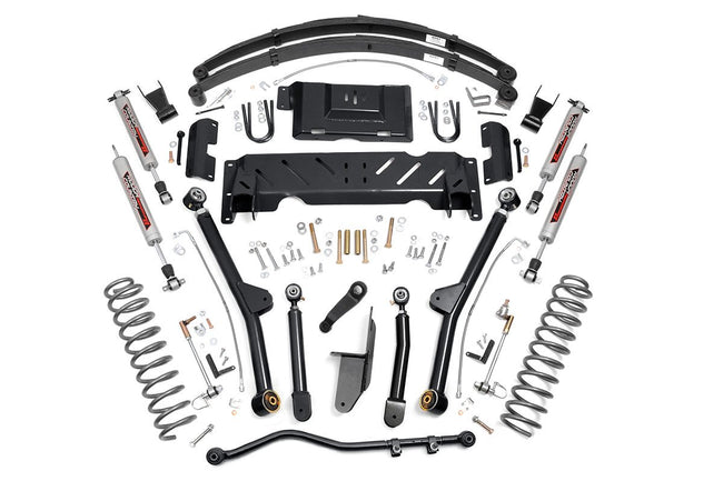Rough Country 6.5 Inch Jeep Long Arm Suspension Lift System 84-01 XJ Cherokee-2.5L/4.0L/NP231