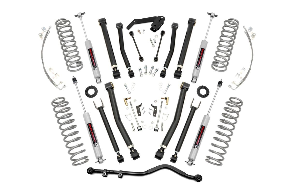 Rough Country 4 Inch Jeep X-Series Suspension Lift Kit 07-18 Wrangler JK Unlimited