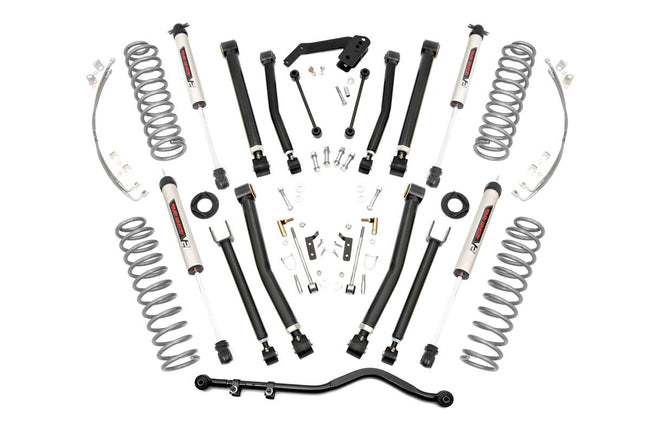 Rough Country 4 Inch Jeep X-Series Suspension Lift Kit w/V2 Shocks 07-18 Wrangler JK Unlimited
