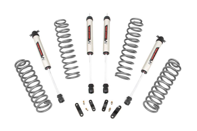 Rough Country 2.5 Inch Jeep Suspension Lift Kit w/V2 Shocks 07-18 Wrangler JK Unlimited