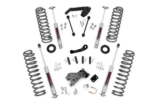 Rough Country 4 Inch Jeep Suspension Lift Kit Premium N3 Shocks 07-18 Wrangler JK Unlimited