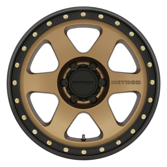 Method MR310 Con6 17x8.5 +35mm Offset 6x5.5 106.25mm CB Method Bronze Black Street Loc Wheel