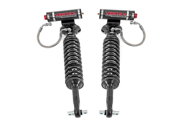 Rough Country Silverado/Sierra Front Adjustable Vertex Coilovers 2 Inch Lifts Pair For 19-Pres Silverado/Sierra 1500