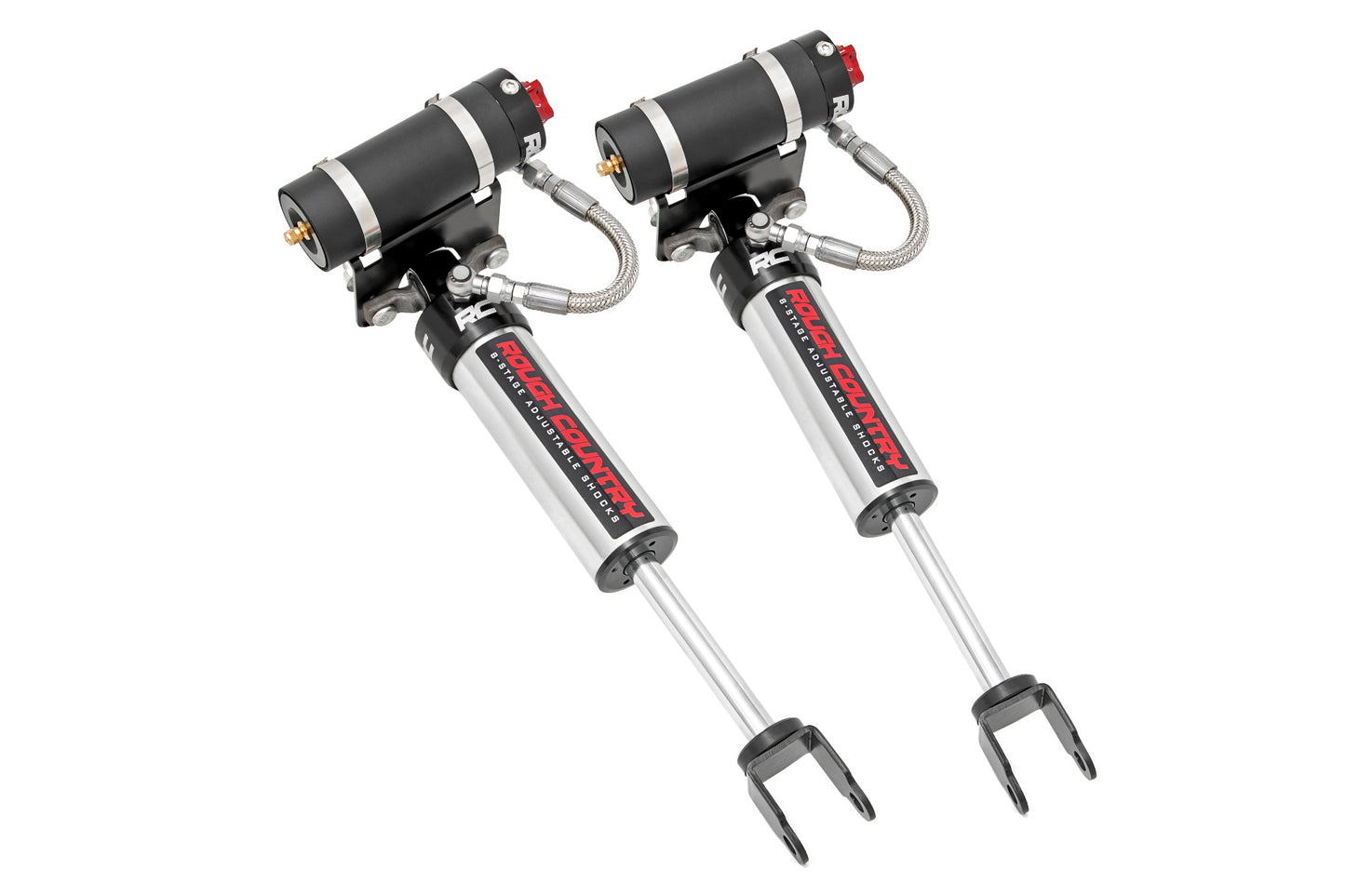 Rough Country GM Front Adjustable Vertex Shocks 20-24 Silverado/Sierra 2500 for 3.5 Inch Lifts
