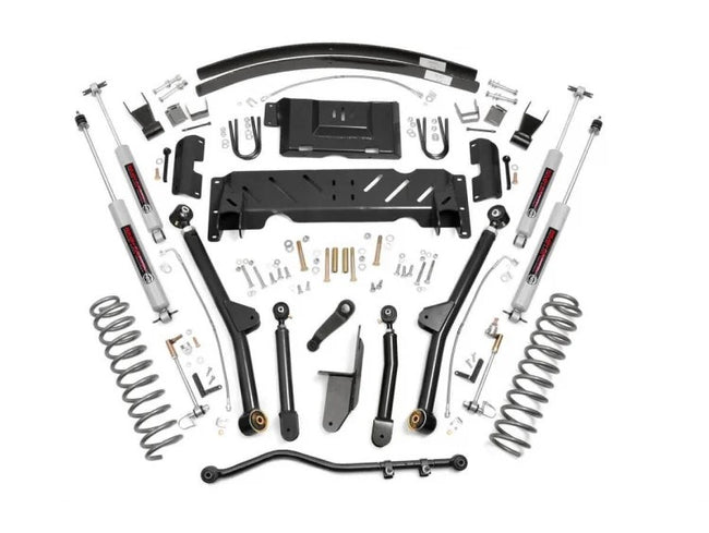 Rough Country 4.5 Inch Jeep Long Arm Suspension Lift Kit 84-01 XJ Cherokee-2.5L/4.0L/NP231